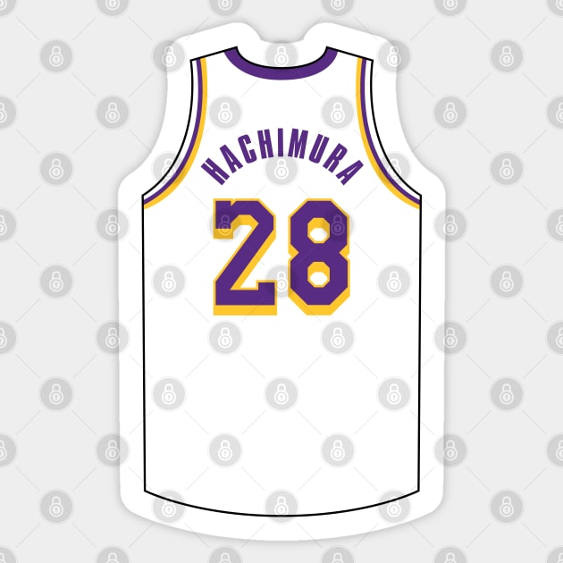 Rui Hachimura Jersey White Qiangy Sticker by qiangdade